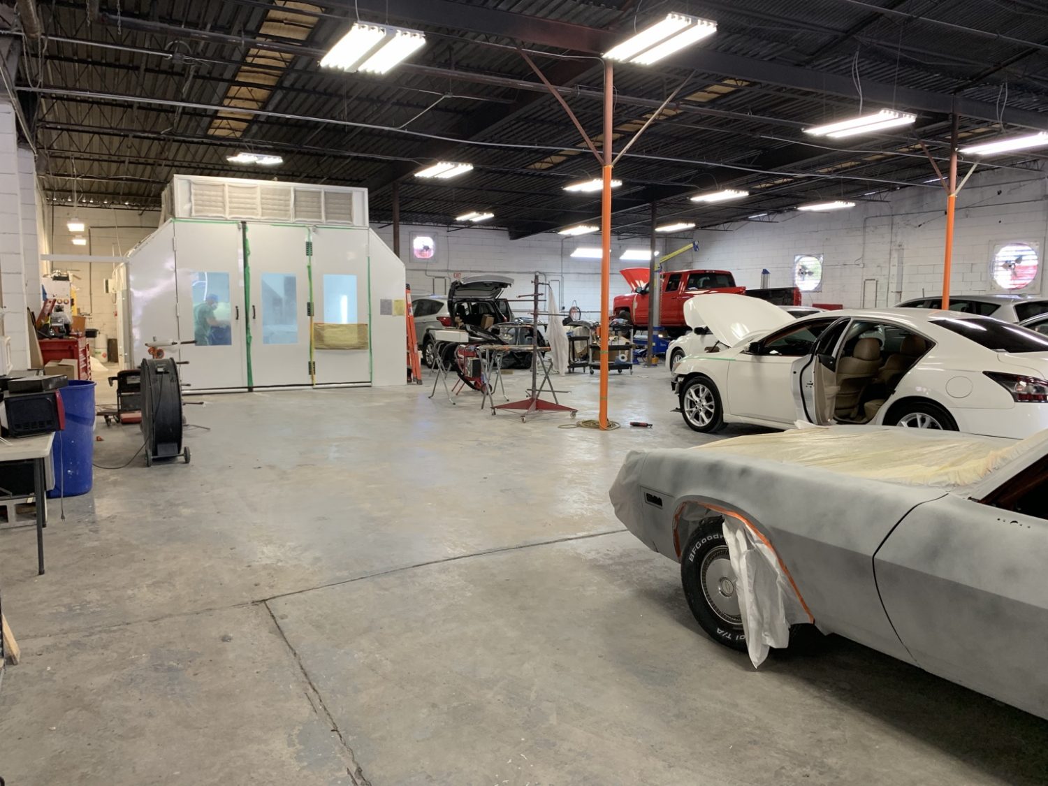 McCoy Enterprises body shop and paint booth in Orlando
